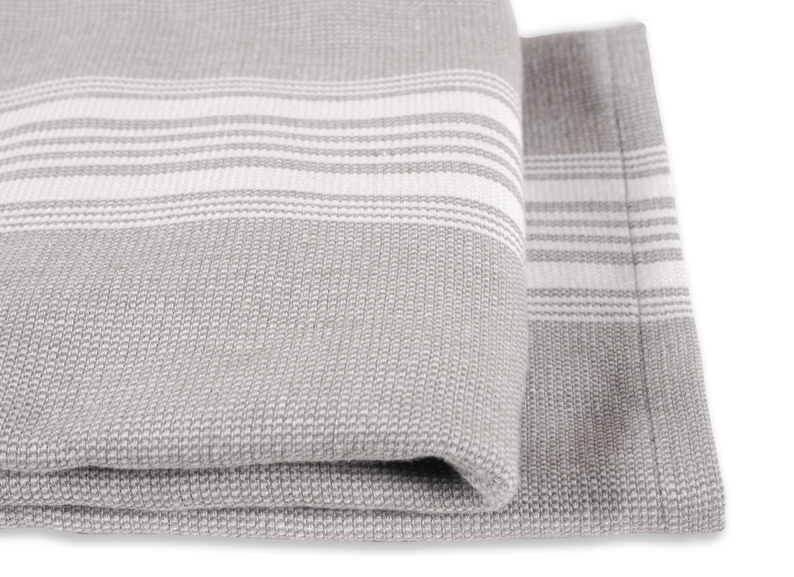 NERENZA Premium Turkish Hand Towels for Bathroom Kitchen Towels Set of 2 -  18 X 38 Inches Waffle Grey - SHOPYCA LLC
