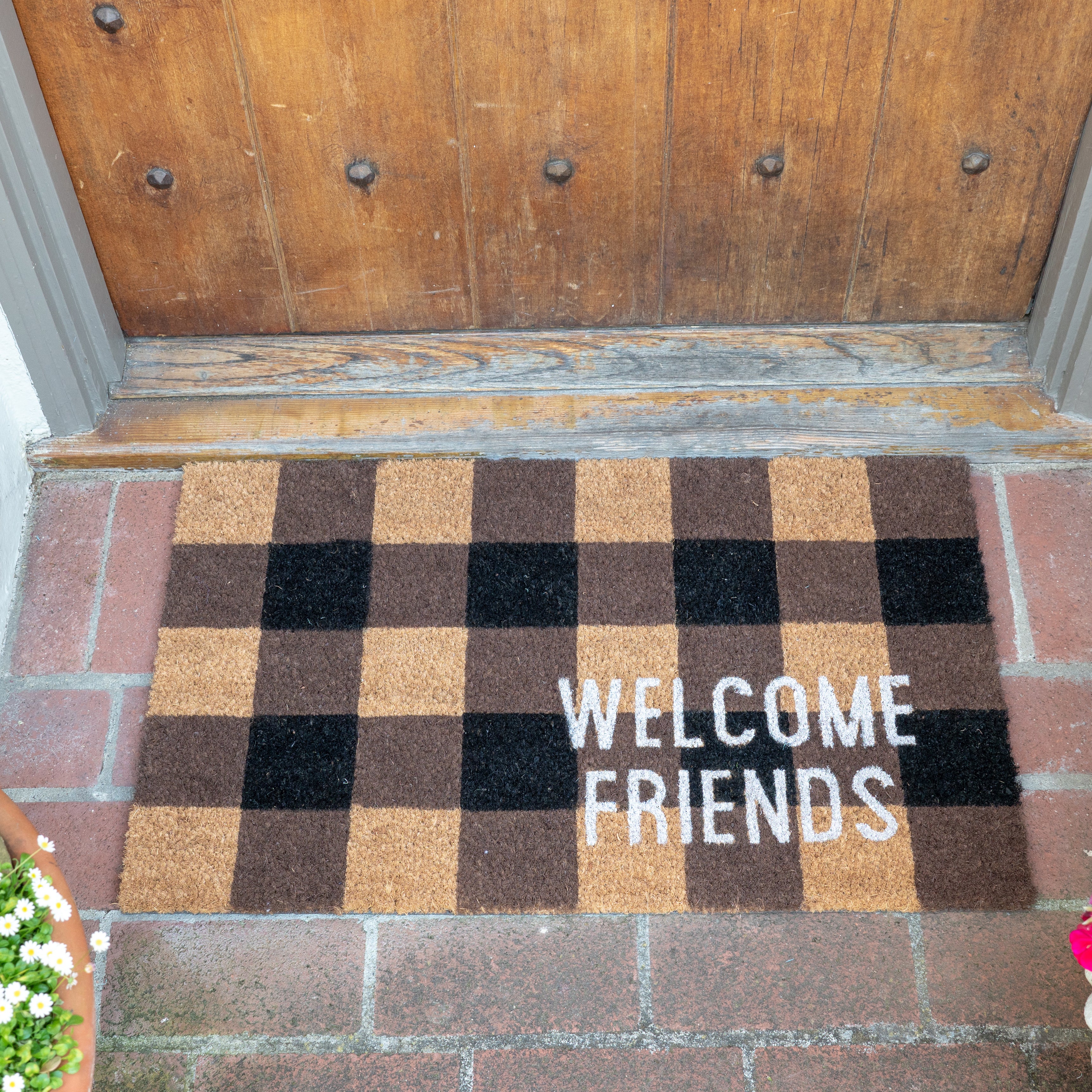 Welcome Friends Coir Doormat