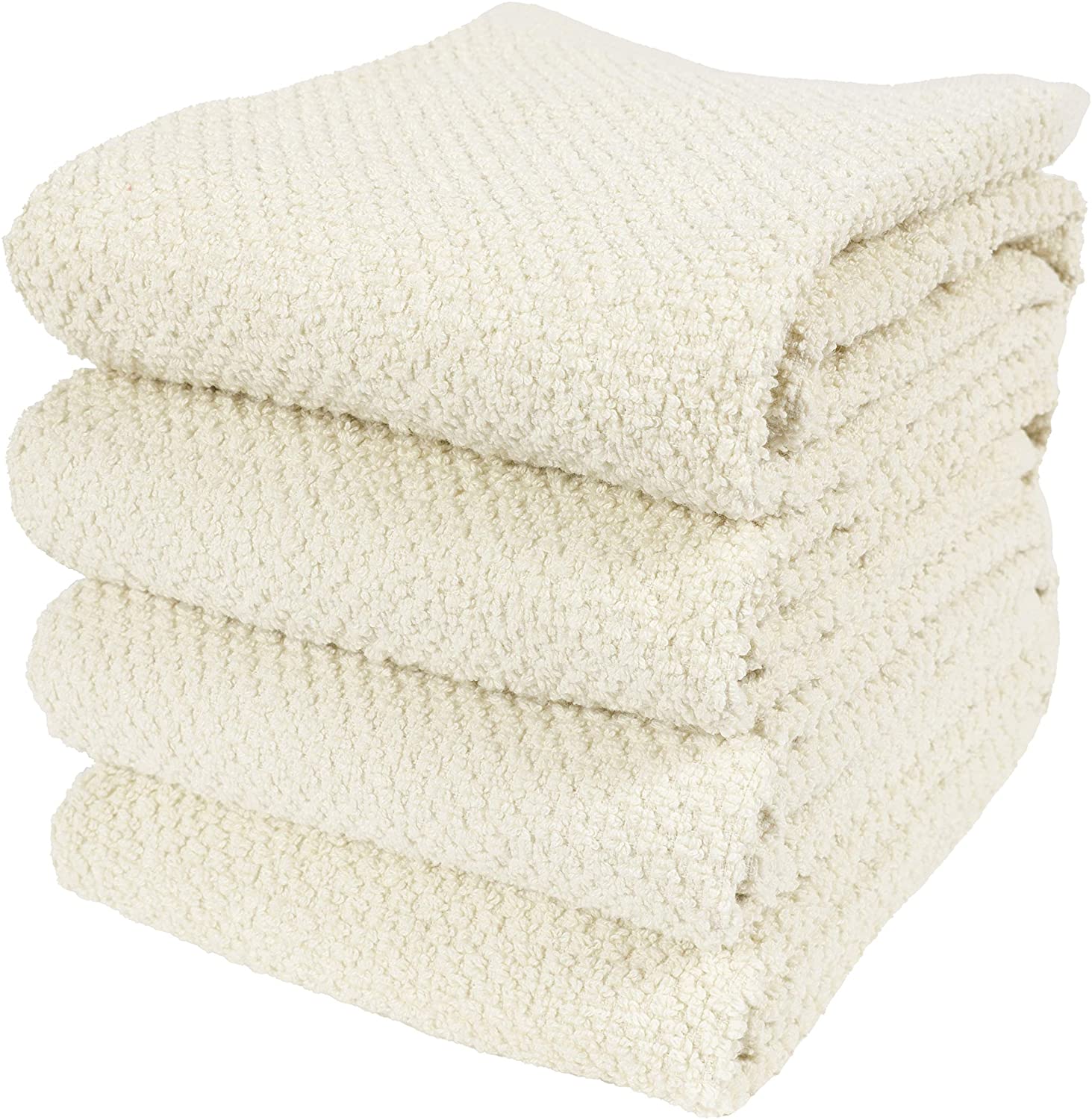 Popcorn Terry Towels & Dish Cloths - White / Bar Mop Towel