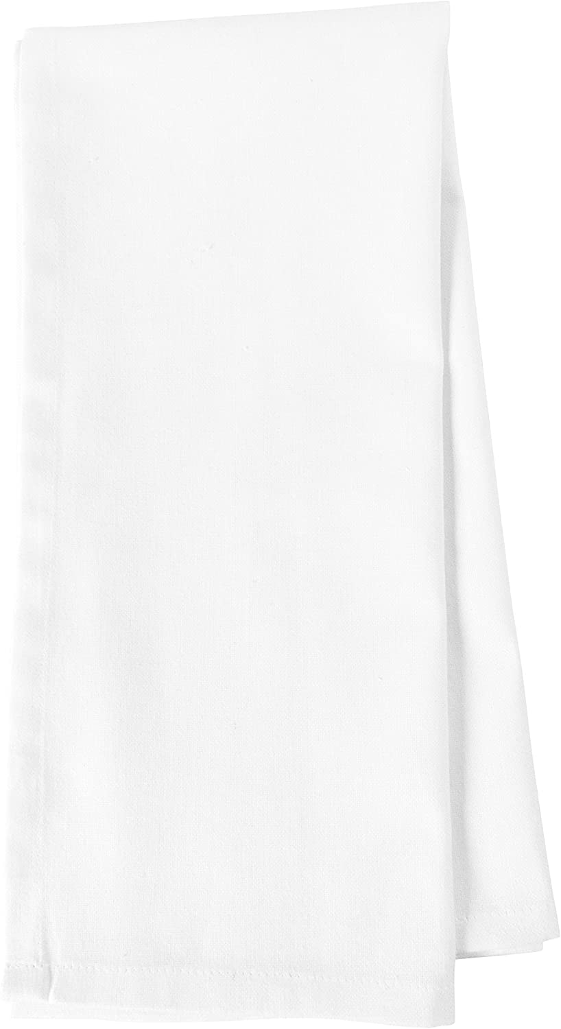 KAF Home White Kitchen Towels, 10 Pack, 100% Cotton - 20 x 30, Soft and  Functional Multi-Purpose, Baking, Cooking, Cleaning, Printing,  Monogramming